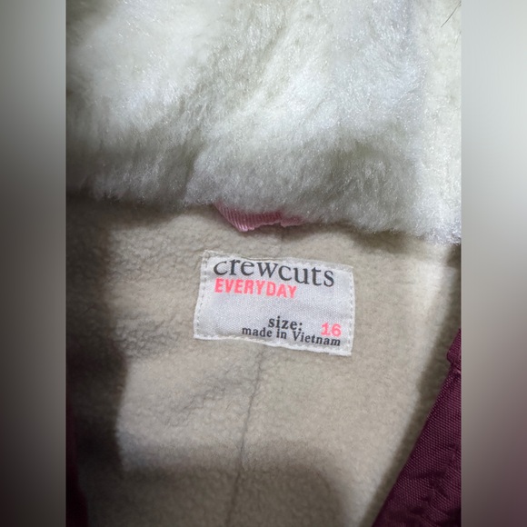 ♥️J Crew Girls' fishtail parka with eco-friendly PrimaLoft in Burgundy Red - Picture 5 of 7